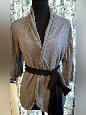 a.n.a Gray Wrap Cardigan